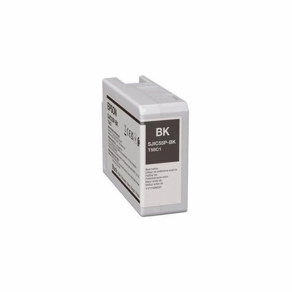 Epson SJIC55(BK): INKOUSTOVÁ KAZETA PRO COLORWORKS CW-D65...