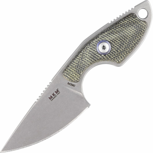 MKM Nůž na krk MKM Mikro 1 Green Canvas Micarta, Sto