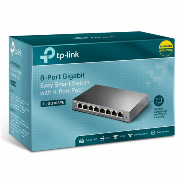 TP-Link TL-SG108PE [8-portový gigabitový Easy Smart switc...