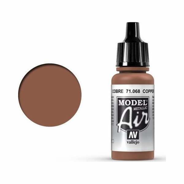 Vallejo Vallejo Model Air Copper Metallic 71.068 univerzální