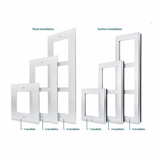 2N® IP Verso - Rám pro instalaci do zdi, 1 modul - černý