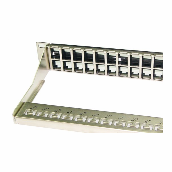 OXnet 19" modulárny patch panel 48port 1U vhodný pre UTP ...