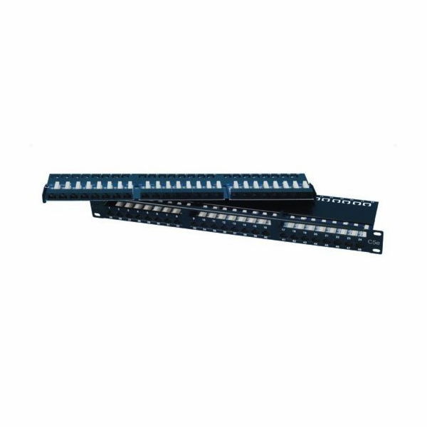 OXnet 19" patch panel 48port Cat5E, UTP, blok UNI 110, vy...