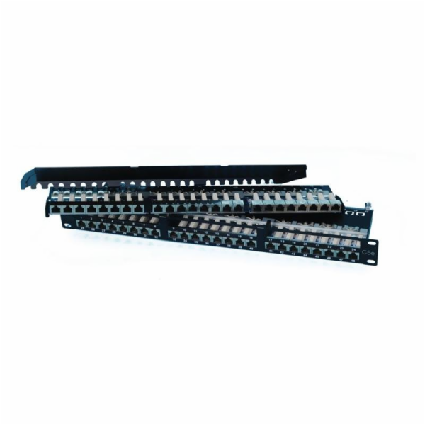 OXnet 19" patch panel 48port Cat5E, STP, blok UNI 110, vy...