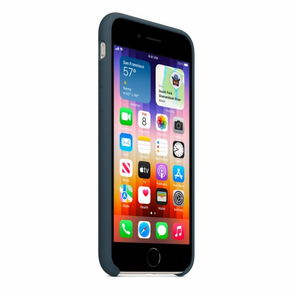 Silikonový obal pro iPhone SE - modrá voda