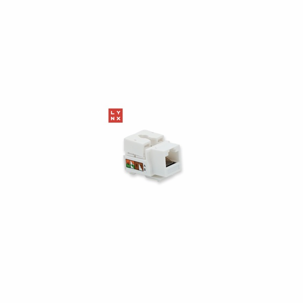 LYNX keystone UTP Cat5e, 90 stp., bílý