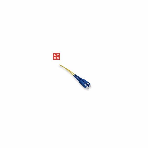LYNX duplexní patch kabel SM, OS2, SC/SC, 9/125µm, 3m