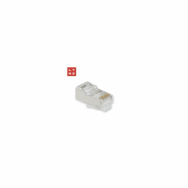LYNX konektor STP Cat5e, 30µ, 100ks