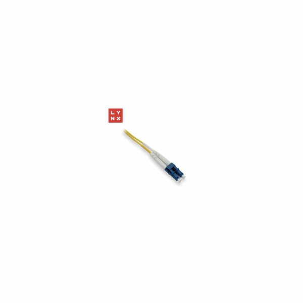 LYNX duplexní patch kabel SM, OS2, LC/LC, 9/125µm, 0,5m