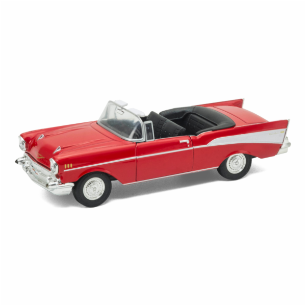 Welly&nbsp;Chevrolet&nbsp;Bel&nbsp;Air&nbsp;(1957)&nbsp;1:34&nbsp;kabriolet&nbsp;červený