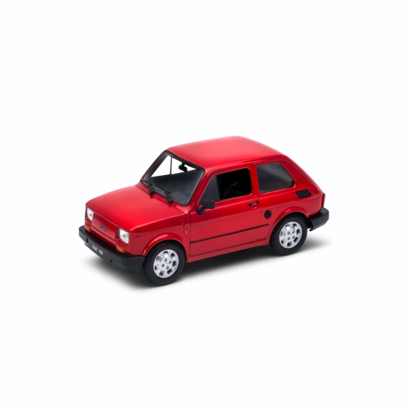 Welly Fiat 126p Maluch 1:21 metalická červená