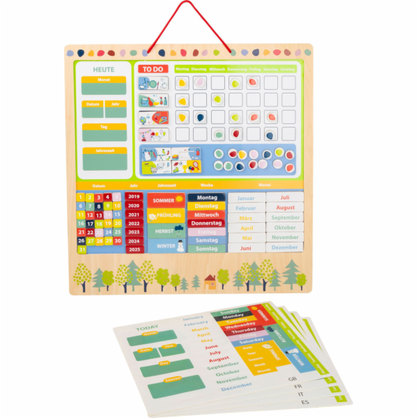 small foot Edukativní týdenní plánovač magnetický