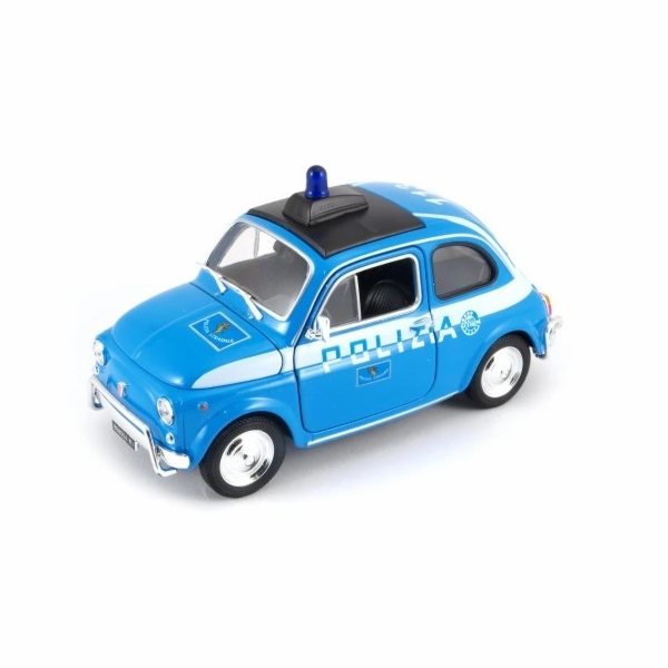 Welly Fiat Nuova 500 Polizia 1:24
