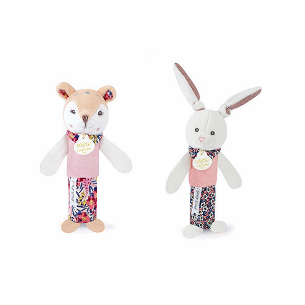 Doudou Chrastítko pískací 17 cm 1 ks srnka