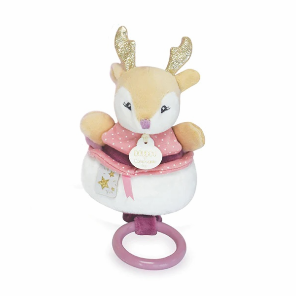 Doudou Plyšová hudební hračka 20 cm srnka