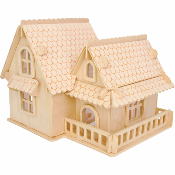 Woodcraft Dřevěné 3D puzzle Evropská vila A