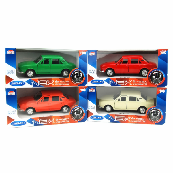 Welly Škoda 105 L 1:34 oranžová