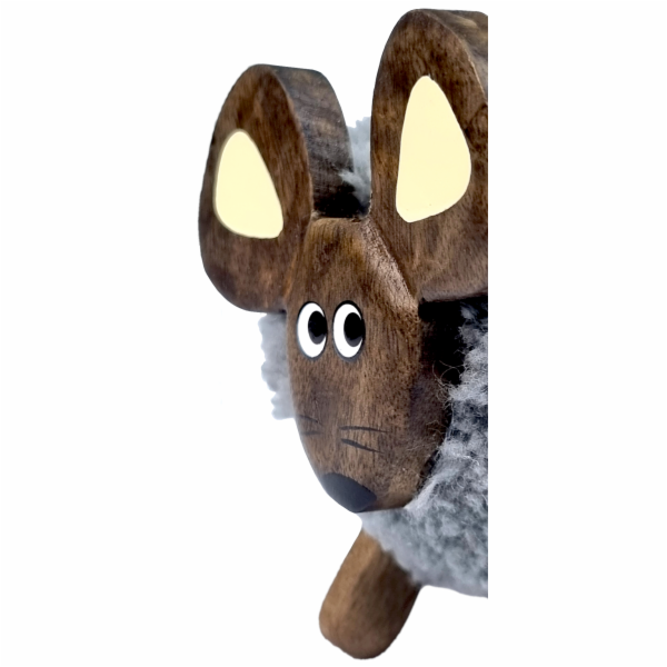 2Kids Toys Dřevěná figurka XL pompon Myš