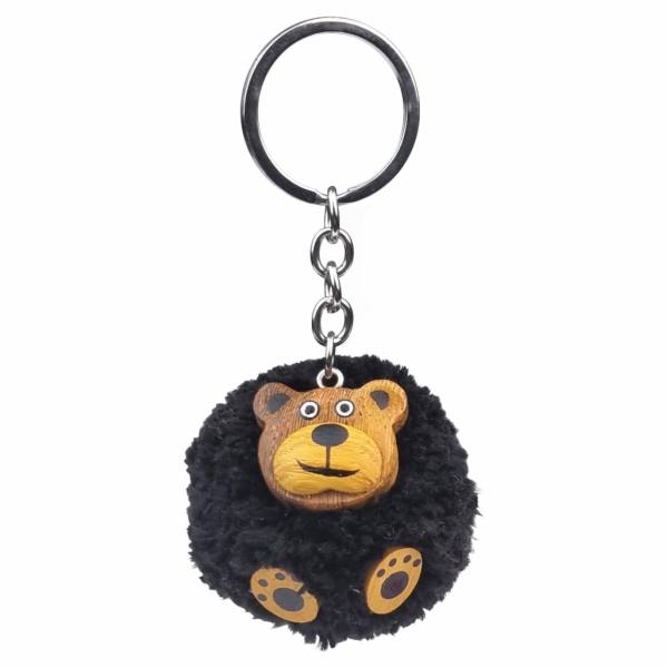 2Kids Toys Dřevěná klíčenka pompon Medvěd