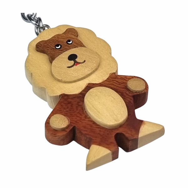 2Kids Toys Dřevěná klíčenka Lev stojící