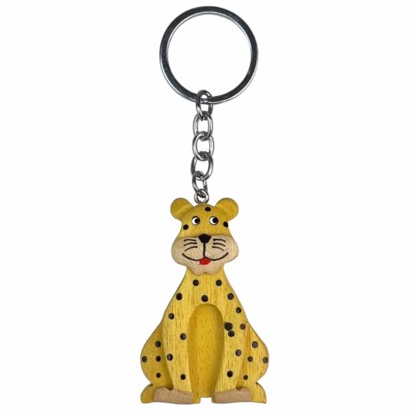 2Kids Toys Dřevěná klíčenka velká Leopard