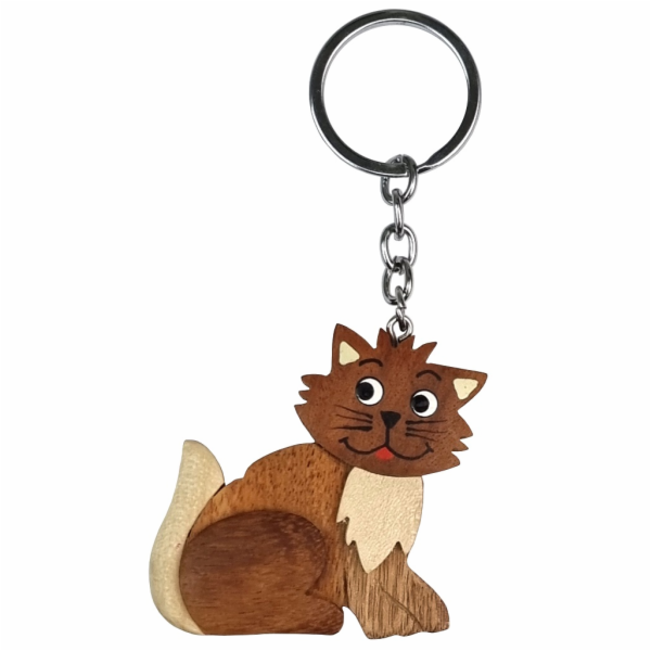 2Kids Toys Dřevěná klíčenka velká Kočka
