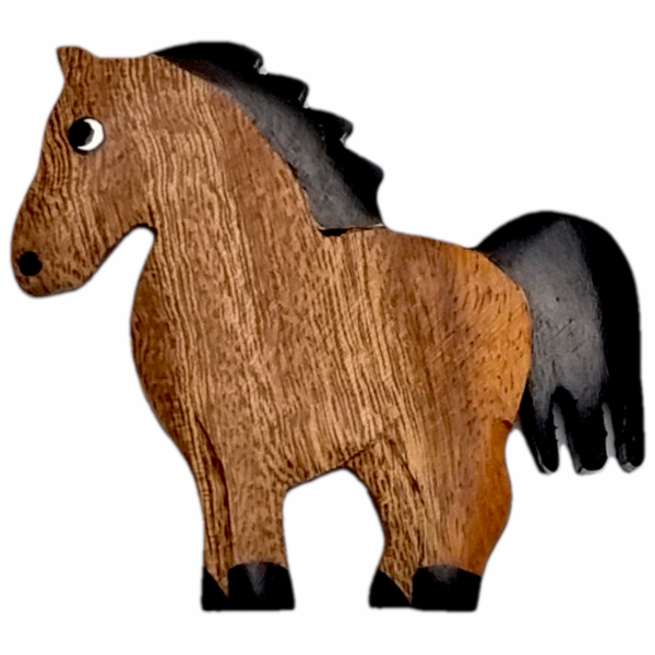 2Kids Toys Dřevěná magnetka velká Kůň