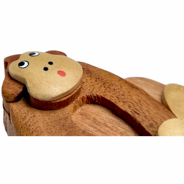 2Kids Toys Dřevěná magnetka velká Opice hnědá
