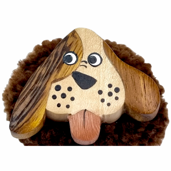 2Kids Toys Dřevěná magnetka velká pompon Pes