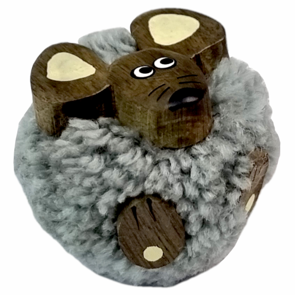 2Kids Toys Dřevěná magnetka velká pompon Myš