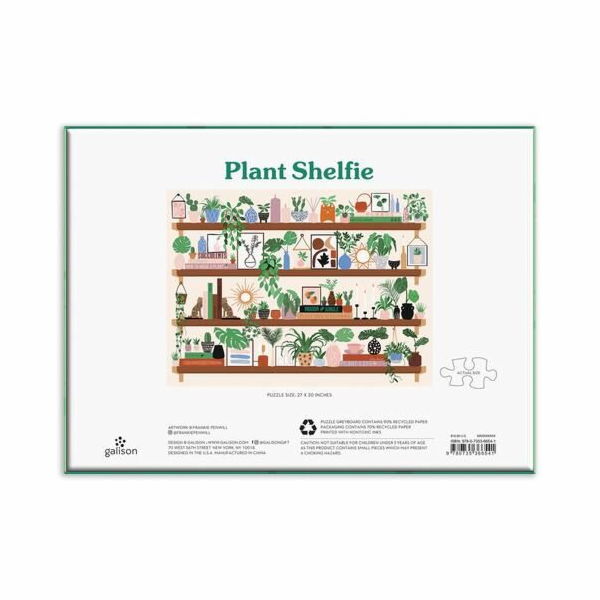 Galison Puzzle Police s rostlinami 1000 dílků