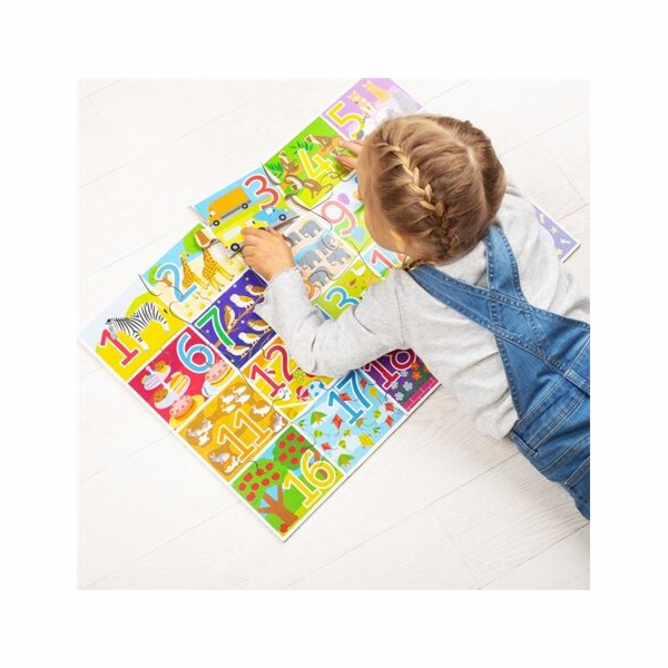 Bigjigs Toys Podlahové puzzle počítání 20 dílků