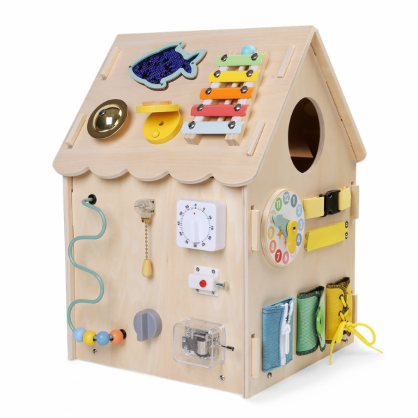 2Kids Toys Activity board Domeček přírodní