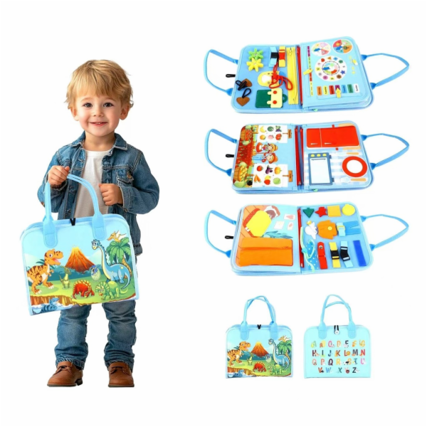 2Kids Toys Senzorická busy kniha Dinosauři 3