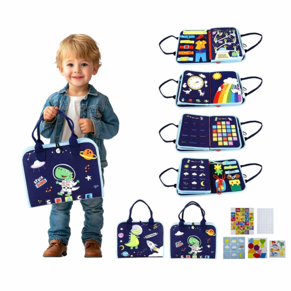 2Kids Toys Senzorická busy kniha Vesmír