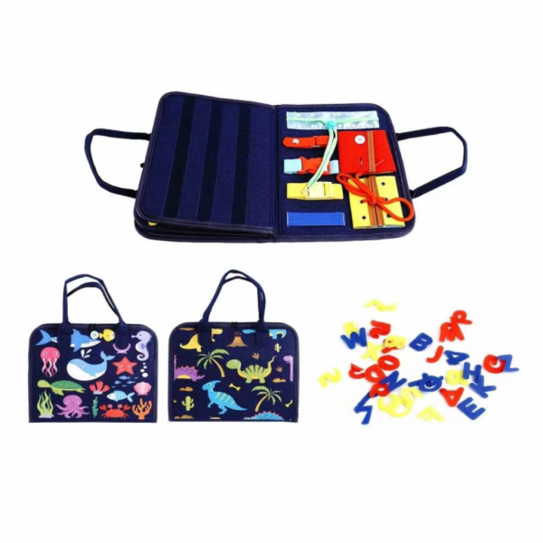 2Kids Toys Senzorická busy kniha Vodní / Dino svět