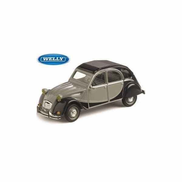 Welly Citroen 2CV Skala 1:24 černošedá