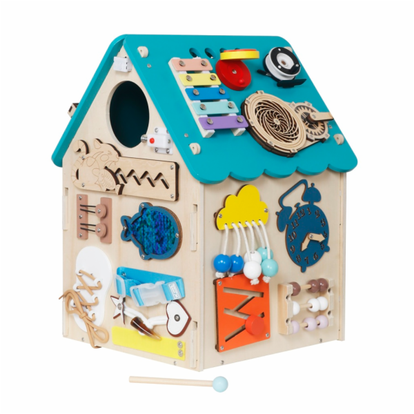 2Kids Toys Activity board Domeček tyrkysový
