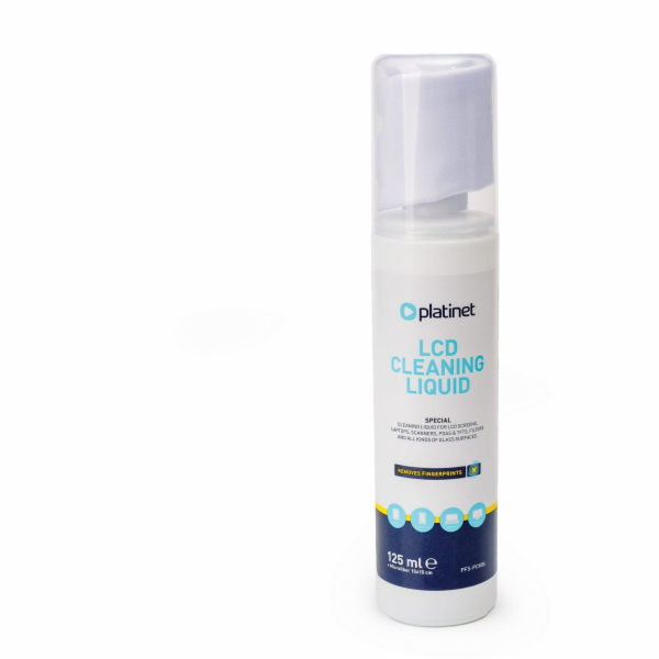 PLATINET LCD CLEANING LIQUID + MICROFIBER  125ML PFS-PCK06