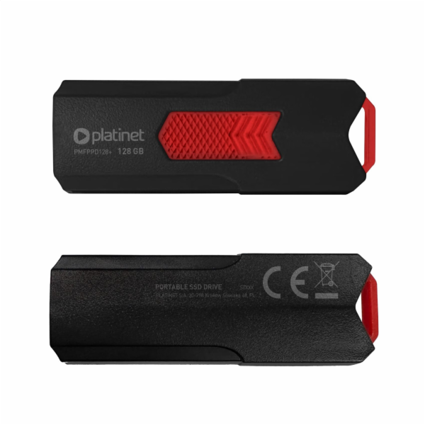 PLATINET přenosný SSD disk  USB 3.2 R/W UP TO 400MB/s 128...