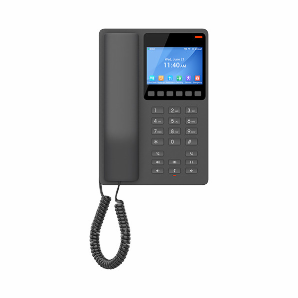 Grandstream GHP631 SIP hotelový telefon s displejem, černý
