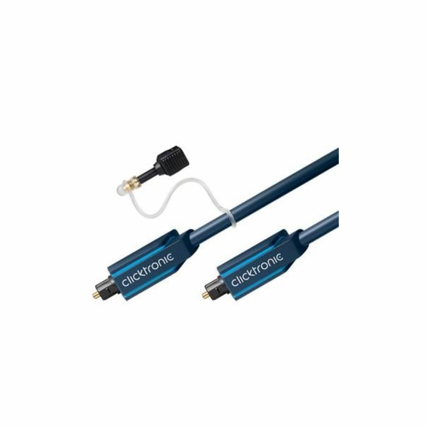 HQ Optický kabel Toslink TOS male - TOS male, s redukcí n...