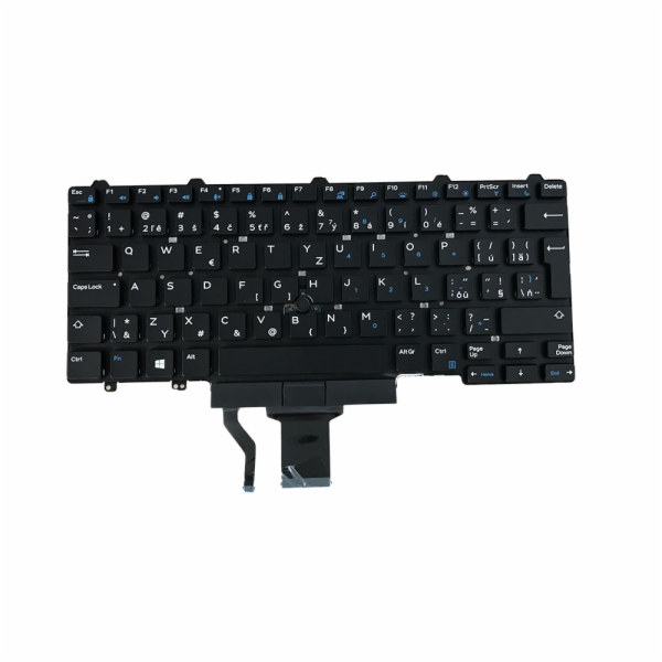 DeTech Klávesnice pro notebook Dell 5480, CZ Náhradní pod...