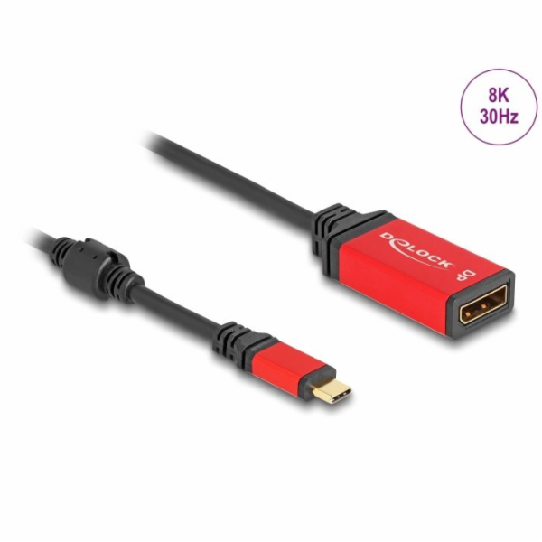 Delock Adaptér USB Type-C™ na DisplayPort (DP Alt Mód) 8K...