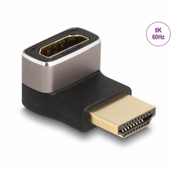 Delock Adaptér HDMI, ze zástrčky na zásuvku, 90° pravoúhl...