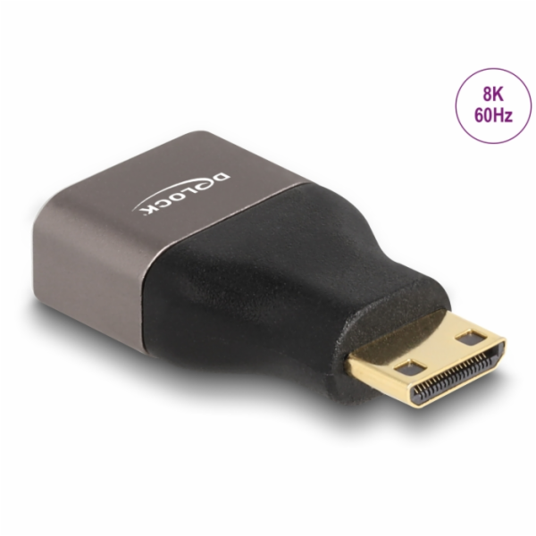Delock Adaptér HDMI, ze Mini-C zástrčky na A zásuvku, 8K ...
