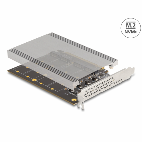Delock Karta PCI Express x16 na 4 x interní M.2 Key M NVM...