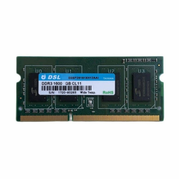 DSL 1GB DDR3L PC12800 1600MHz SODIMM CL Operační paměť pr...
