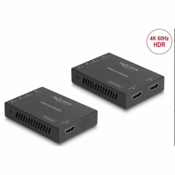Delock Sada prodlužovače HDMI po kabelu Cat.6, 4K 60 Hz 50 m
