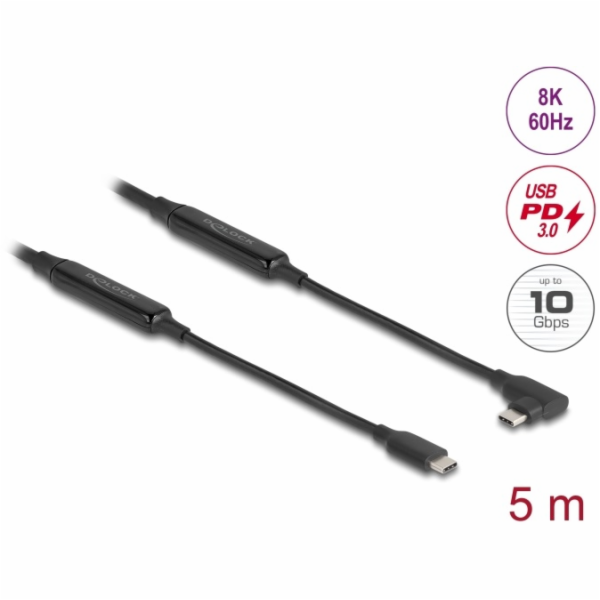 Delock Aktivní kabel USB 10 Gbps, ze zástrčkového rozhran...